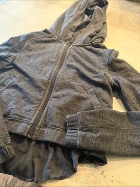 lululemon athletica Charcoal Gray Hooded Zip-Up Sweatshirt